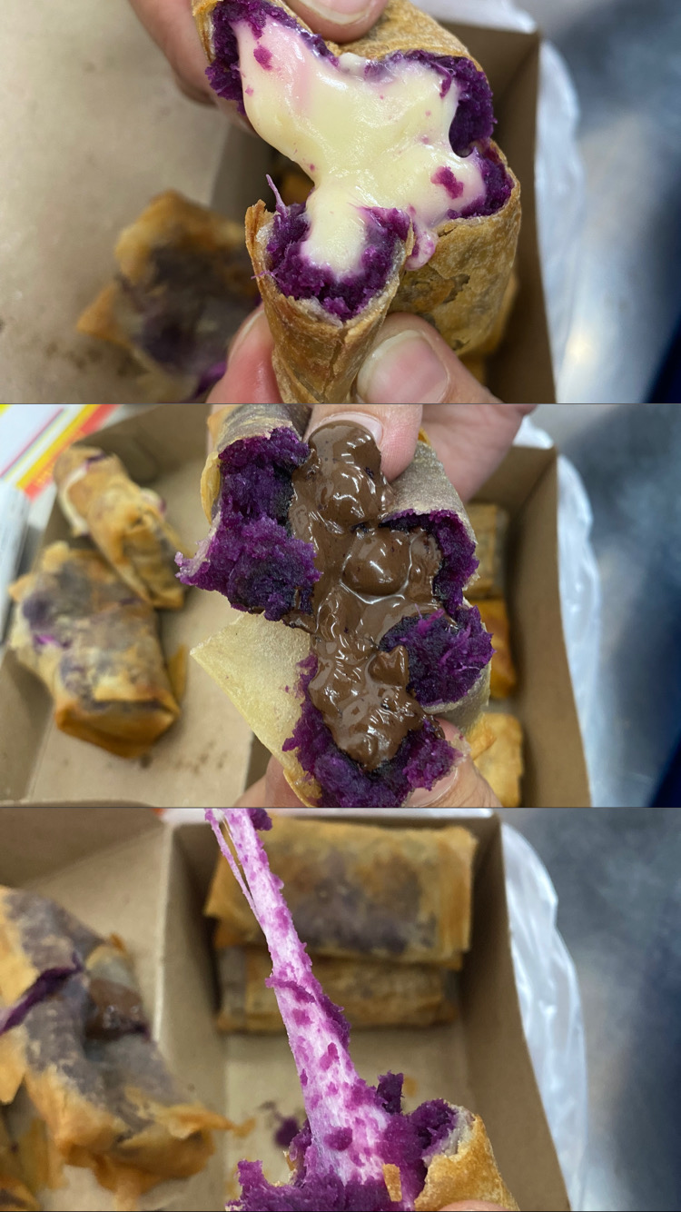 Lumpia Ubi Ungu Coklat Isi 4