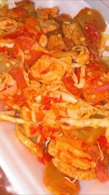 Tahu kocek ori/mix tempura